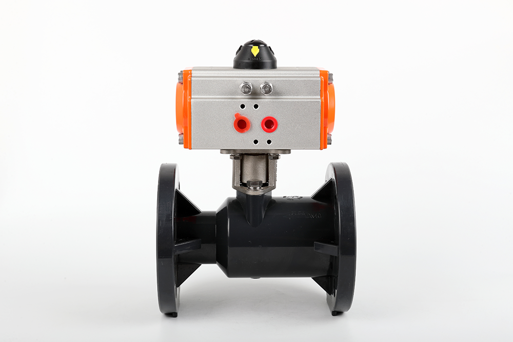 禅城气动法兰一体球阀